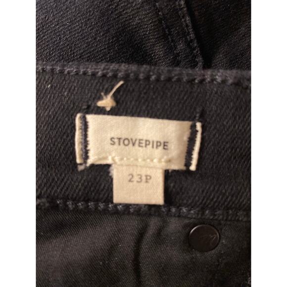 Madewell Women’s Stovepipe Black Rinse Wash Denim Jeans Size 23P - Picture 7 of 7